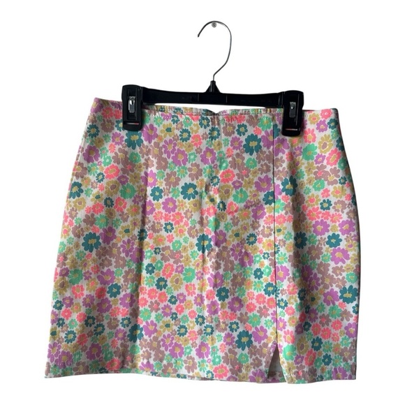 wild fable Dresses & Skirts - Wild Fable Floral Boho Neon Pastel Mini Skirt